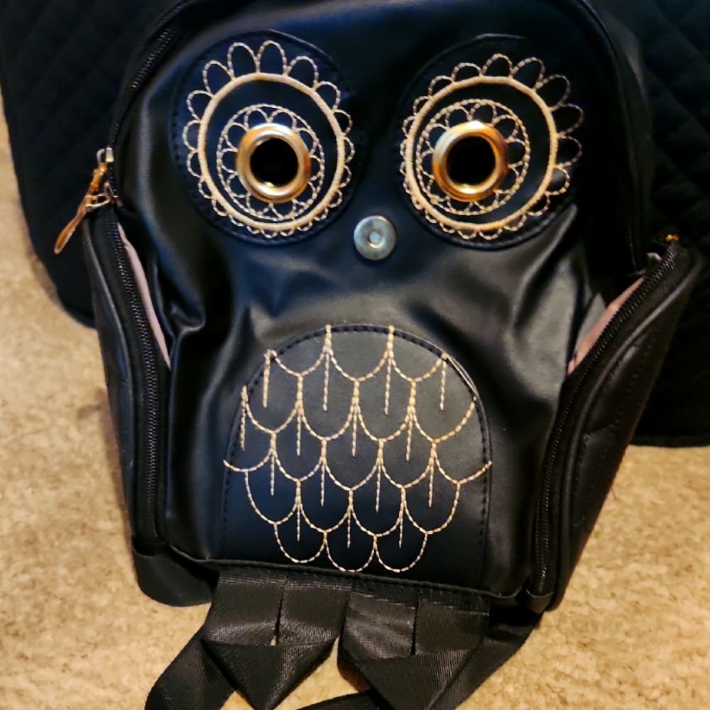 Black Owl Design Backpack
